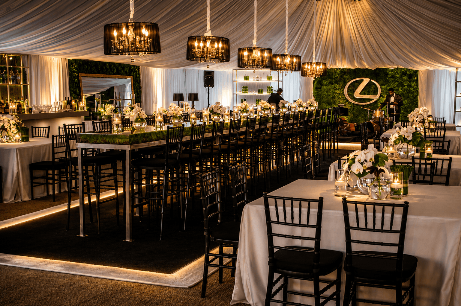A uniquely designed event moment produced by Tom Bercu Presents