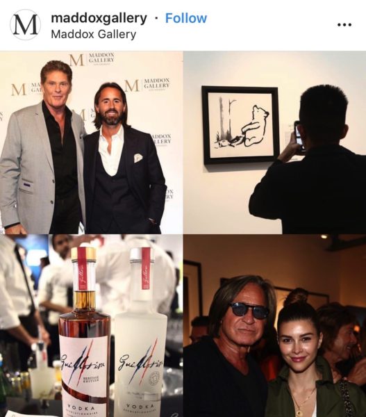 Maddox Gallery VIP Opening Event Celebrities